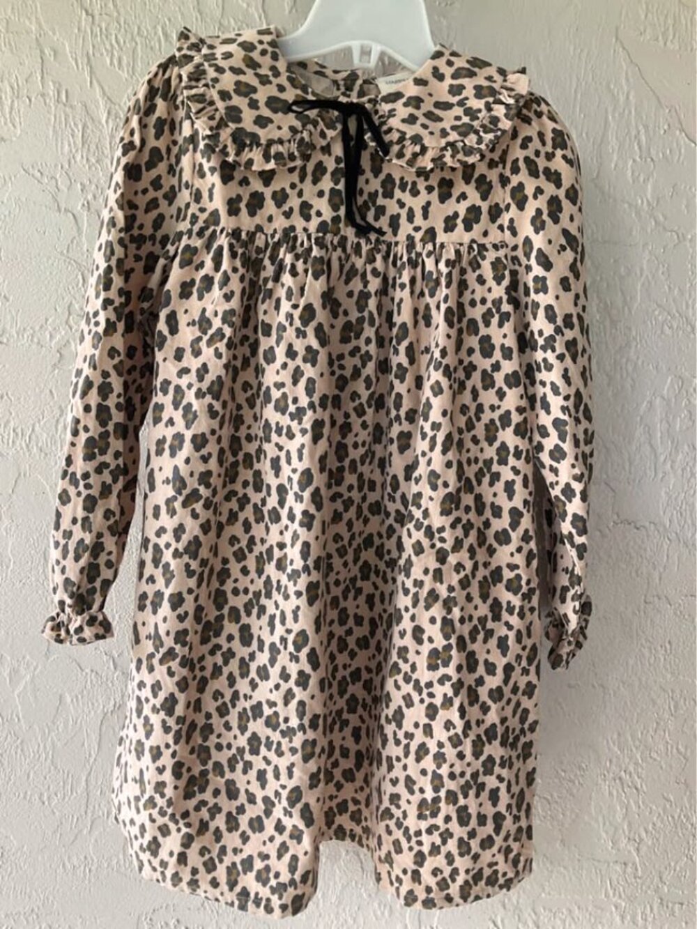Hive Boutique Louis Louise Benjamine Corduroy Leopard Dress 8Y